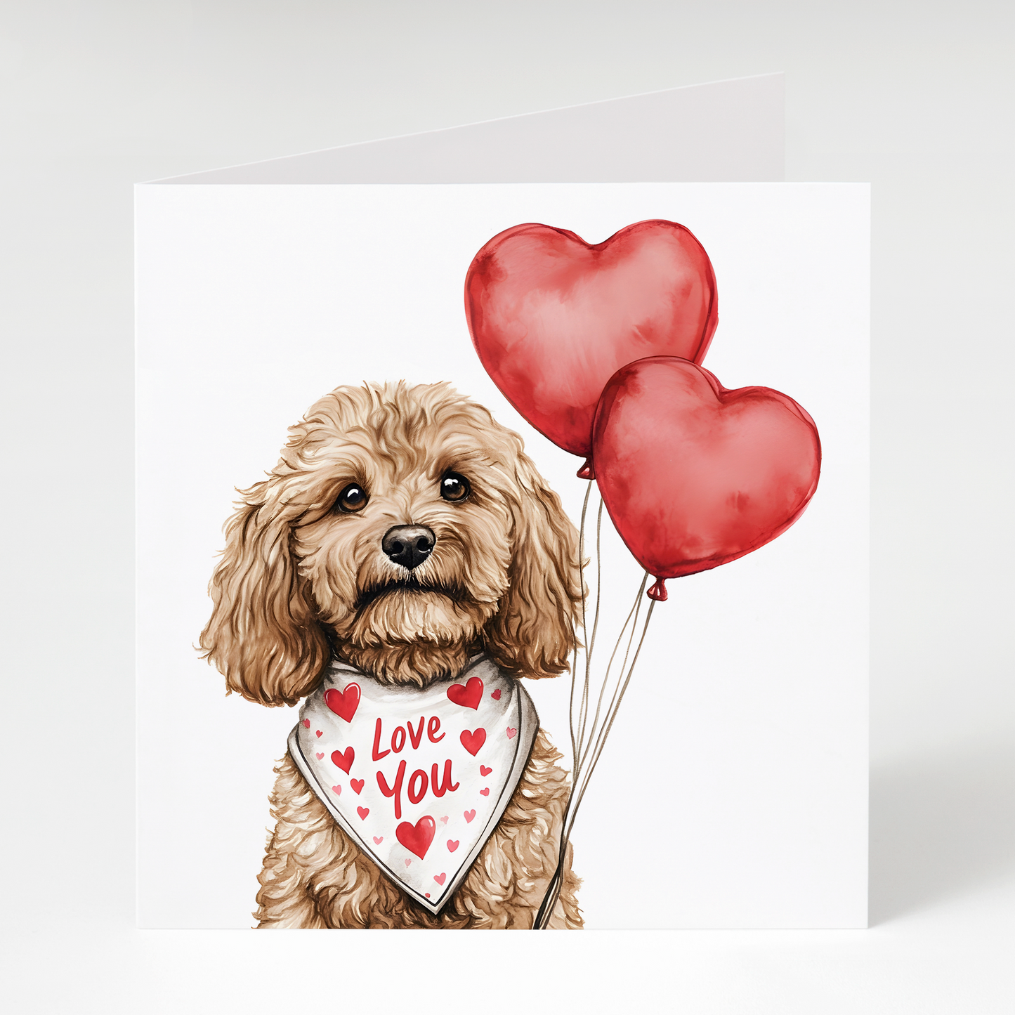 Cockapoo Valentine's Day Card