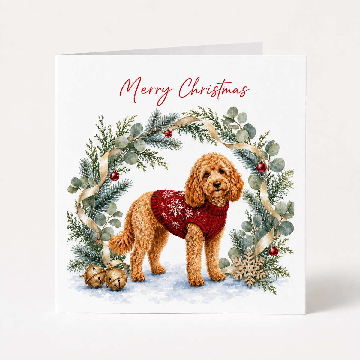 Apricot Cockapoo Christmas Cards – Pack of 5