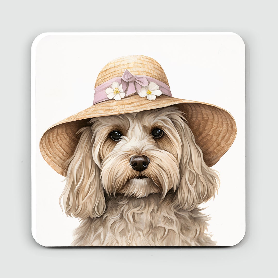 Cockapoo Easter card, Cockapoo birthday card, From the dog, for the dog, blank inside, matching mug and coaster options available.