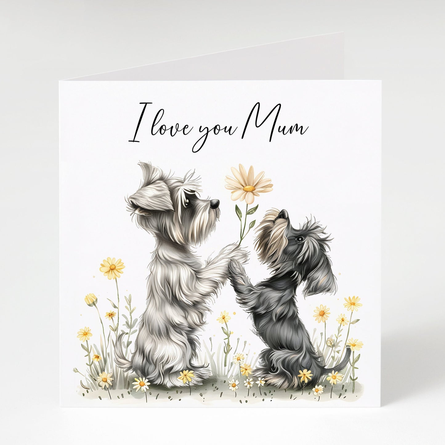 Schnauzer Mother's Day Card