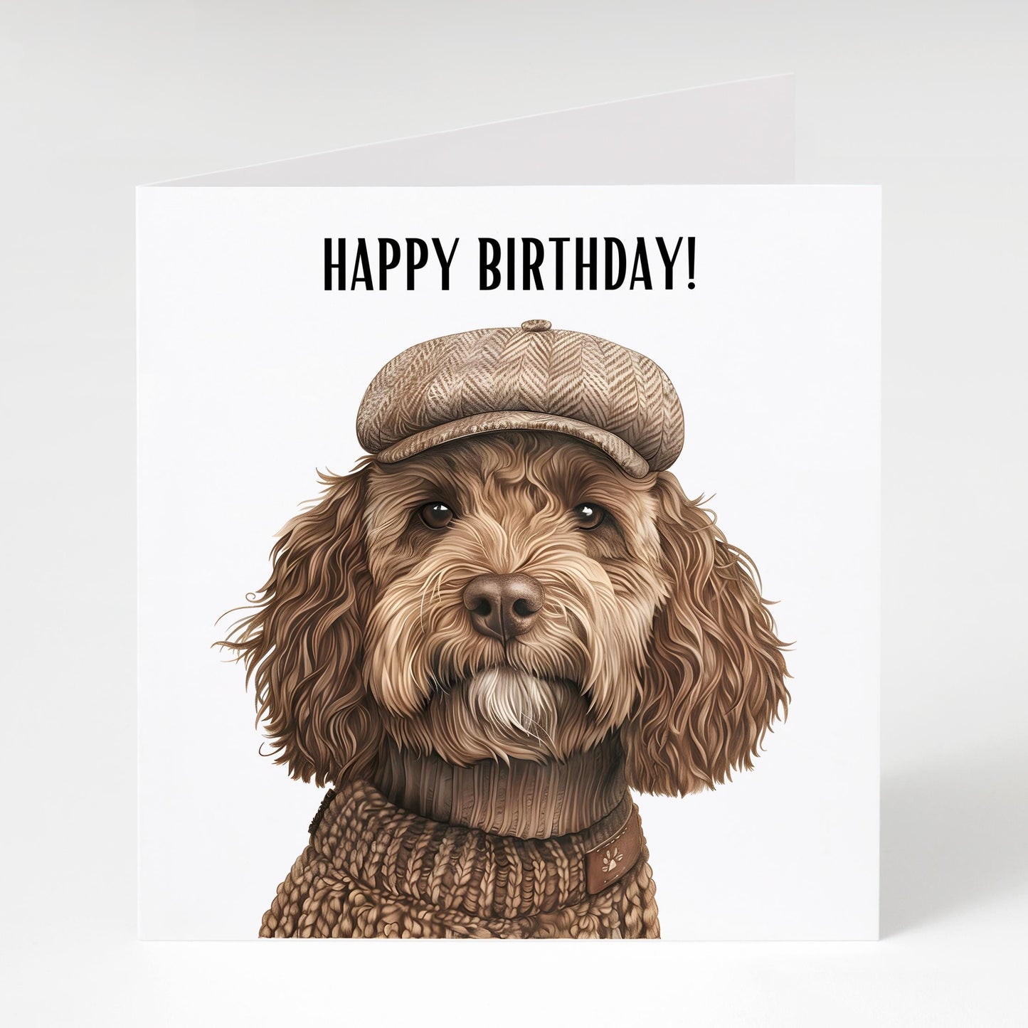 Cockapoo birthday card