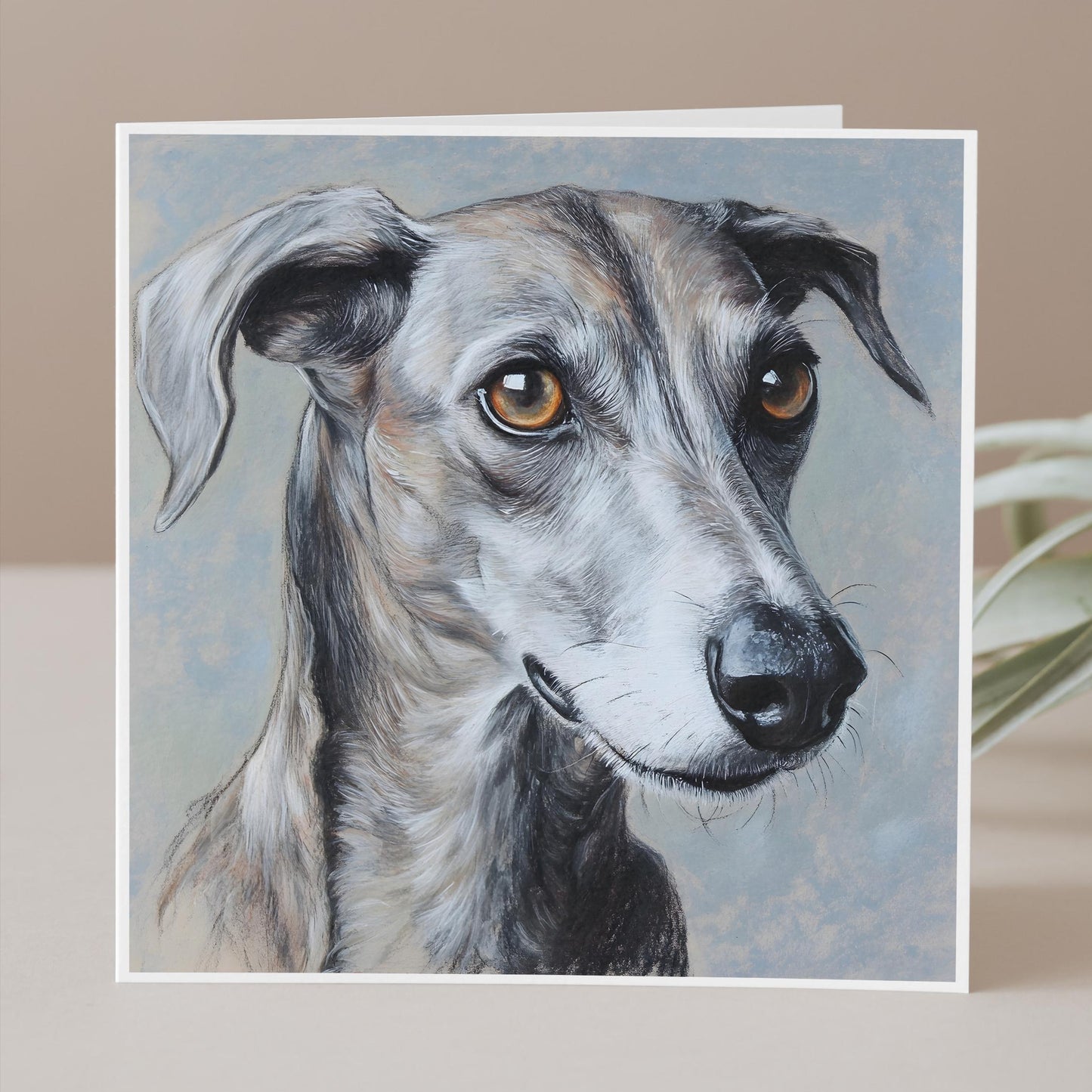 Greyhound greeting card, From the dog, for the dog, Cute Greyhound, Dog lover gift, Dog Birthday Card, Thank you card.