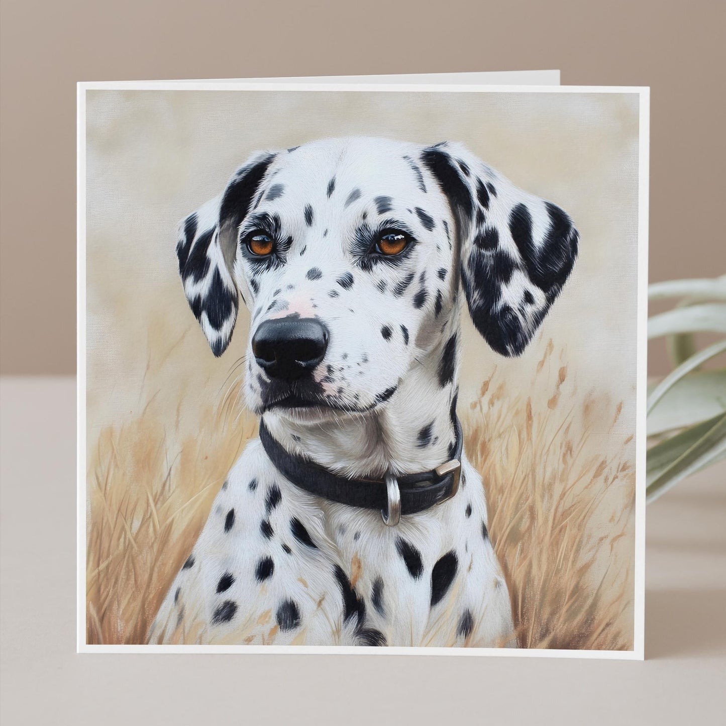 Dalmatian card, Dalmatian Mum, Dalmatian Dad, birthday card, thank you dog walker, blank inside for any occasion.