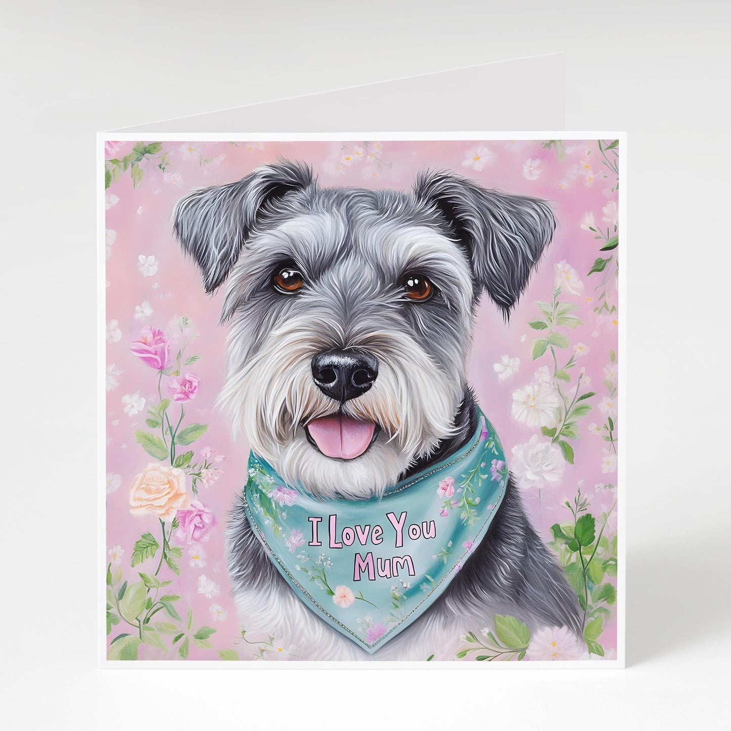 Schnauzer Mother's Day card for schnauzer Mums