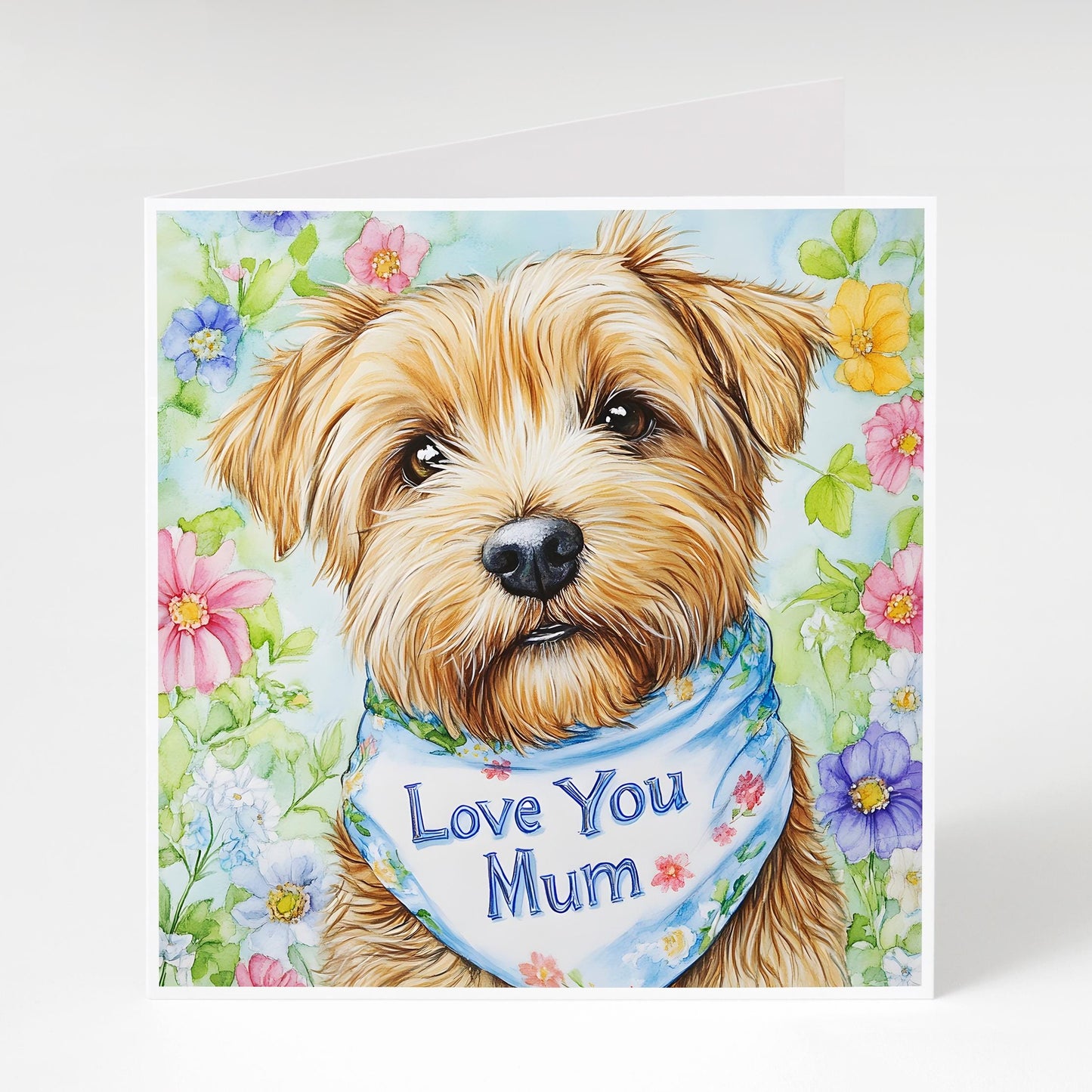 Norfolk terrier Mother's Day card