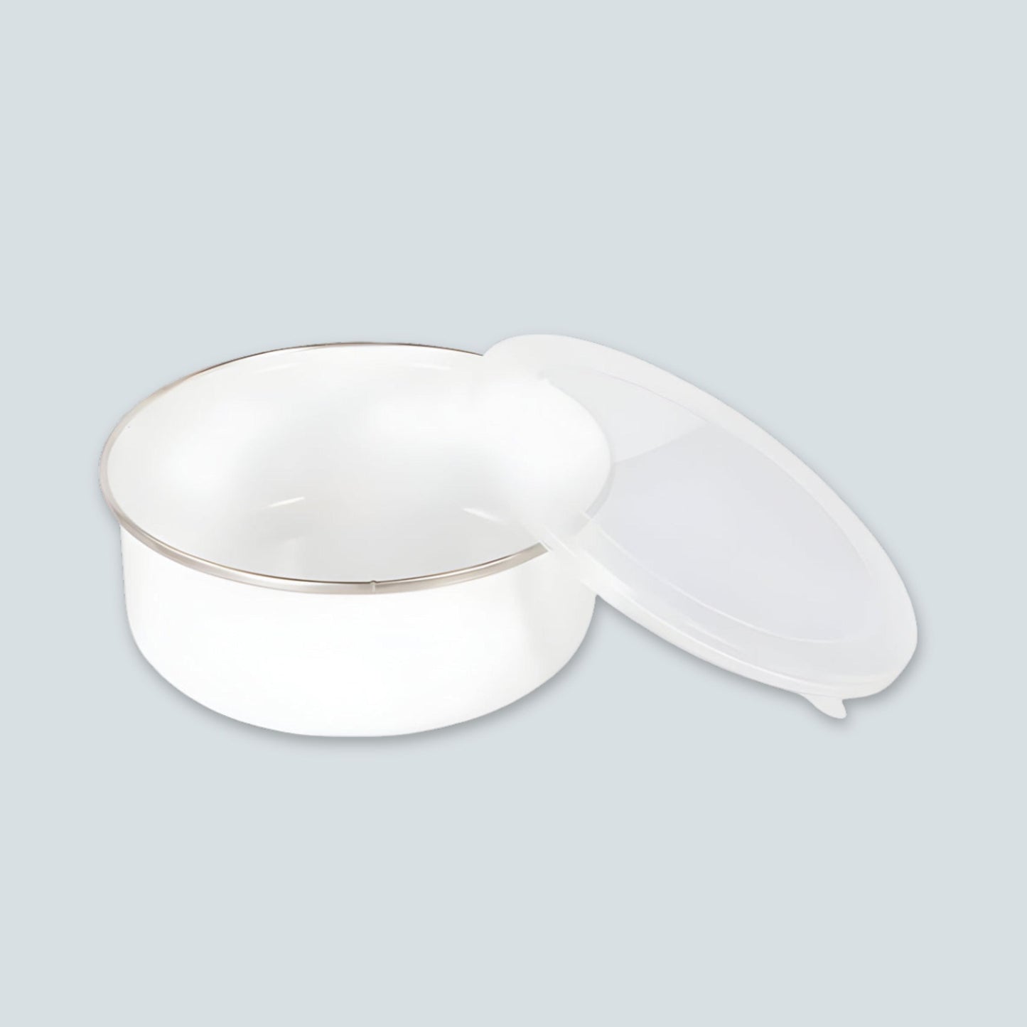 Beach hut Enamel Travel Dog Bowl with Lid – Portable Pet Bowl for Hiking, Camping, holidays, Van Life or even just a stay at doggy daycare