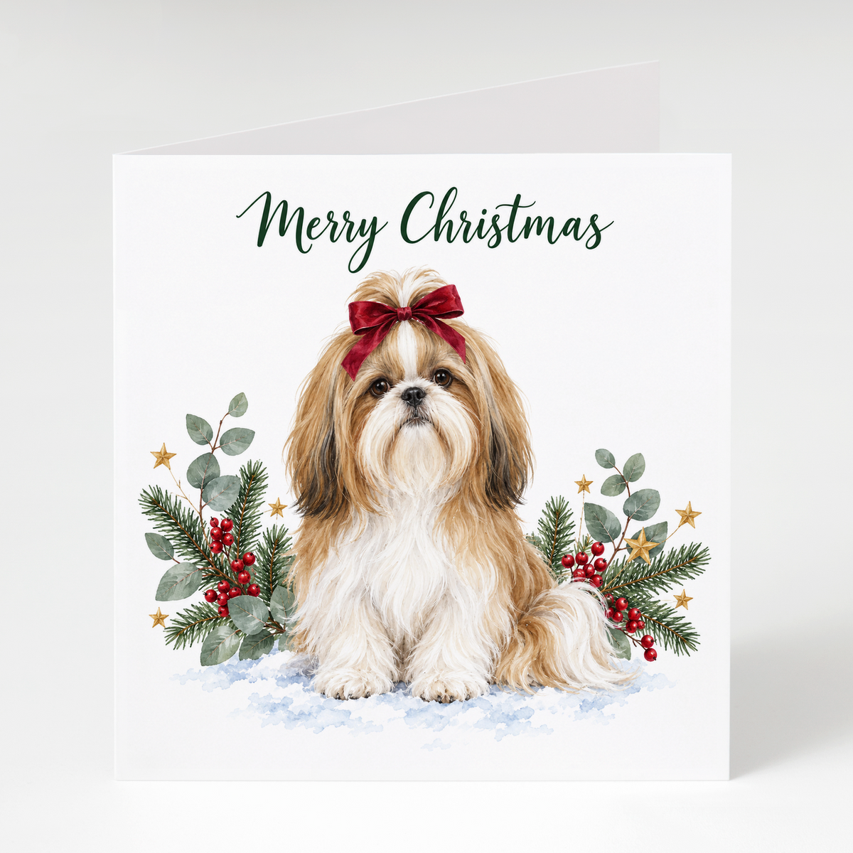 Shih Tzu Christmas Cards – Pack of 5