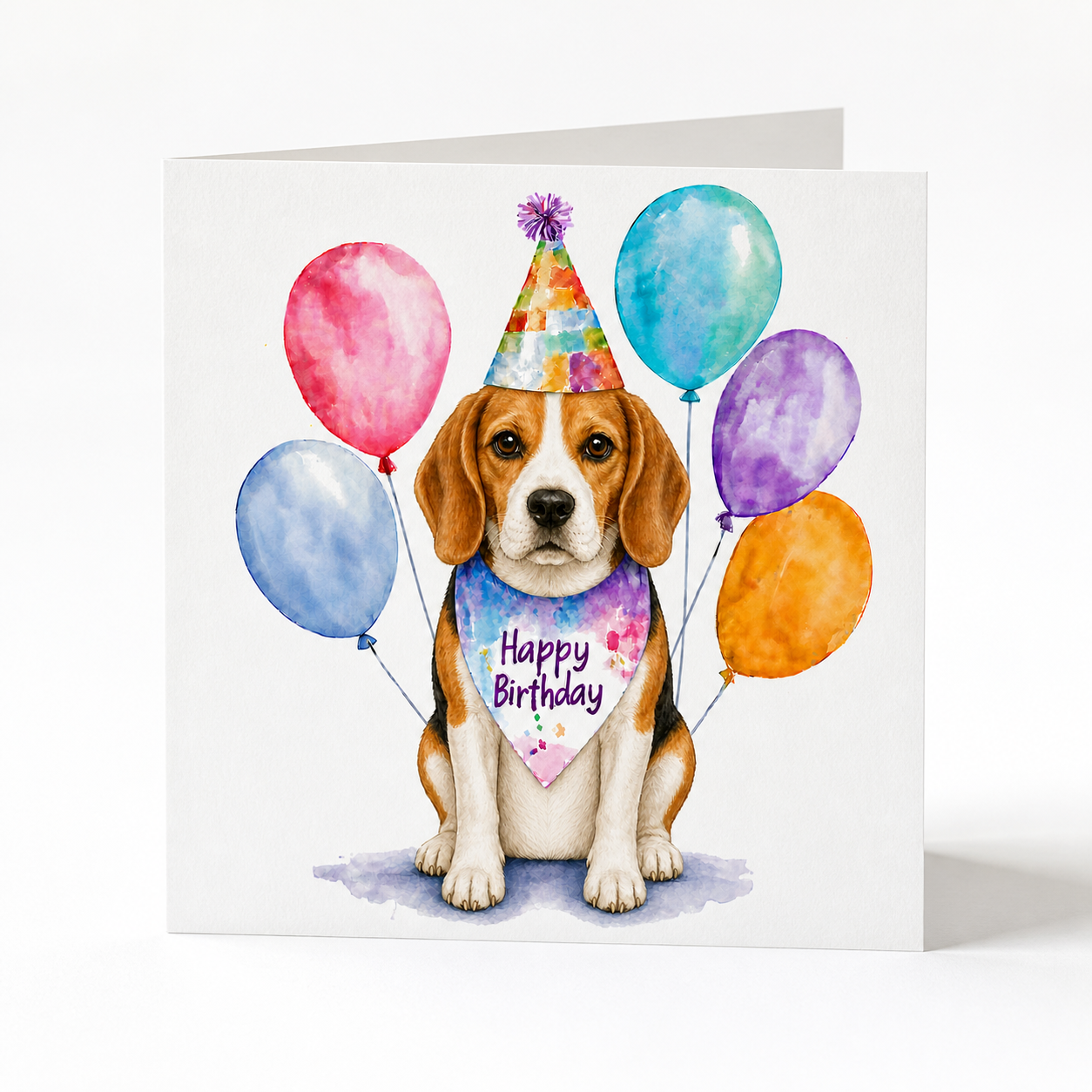 Beagle Birthday Card – Dog Lover Greeting Card