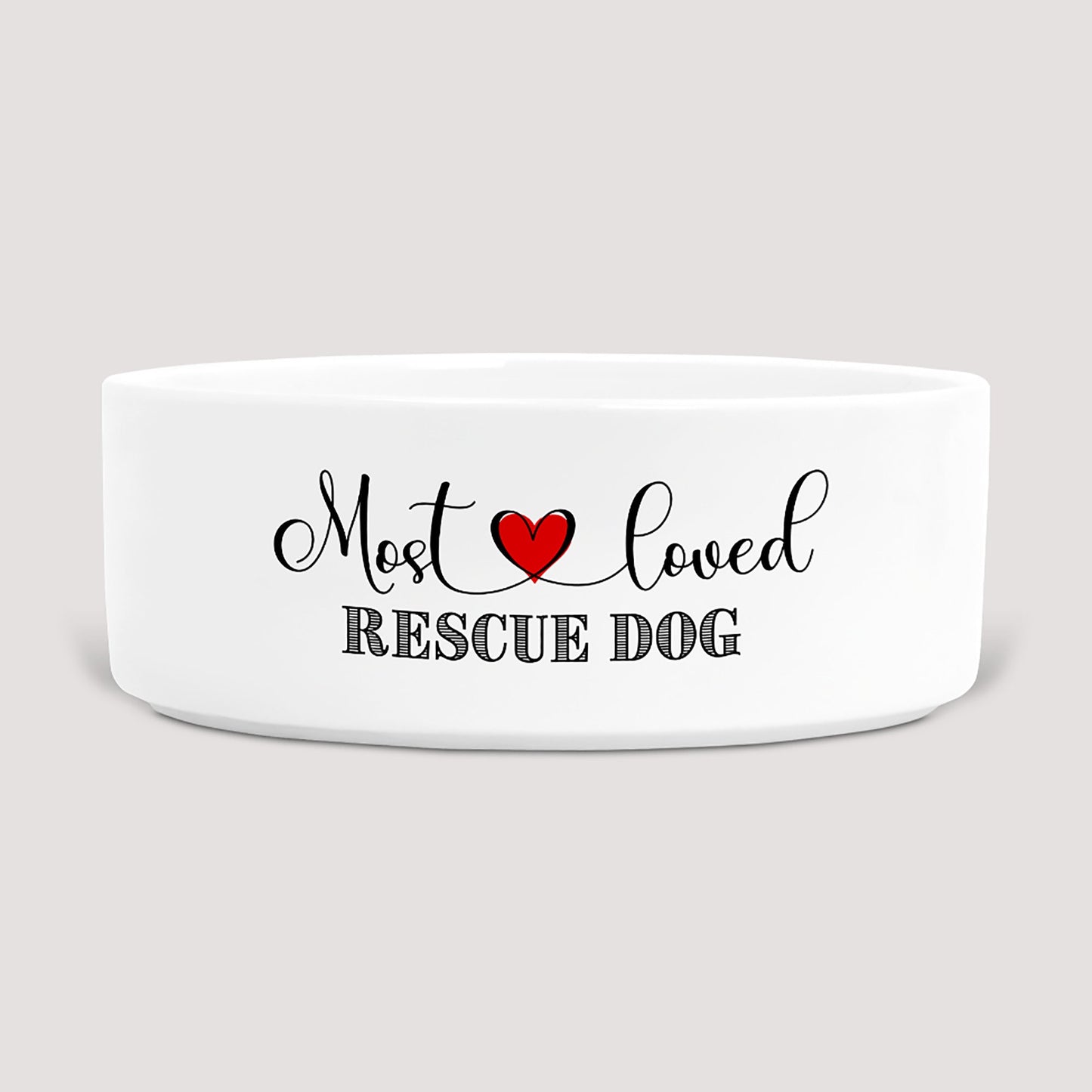 Rescue Dog bowl, add any breed, personalise breed, dog food bowl, dog water bowl Ceramic dog bowl, pet bowl, dog feeding, new dog gift