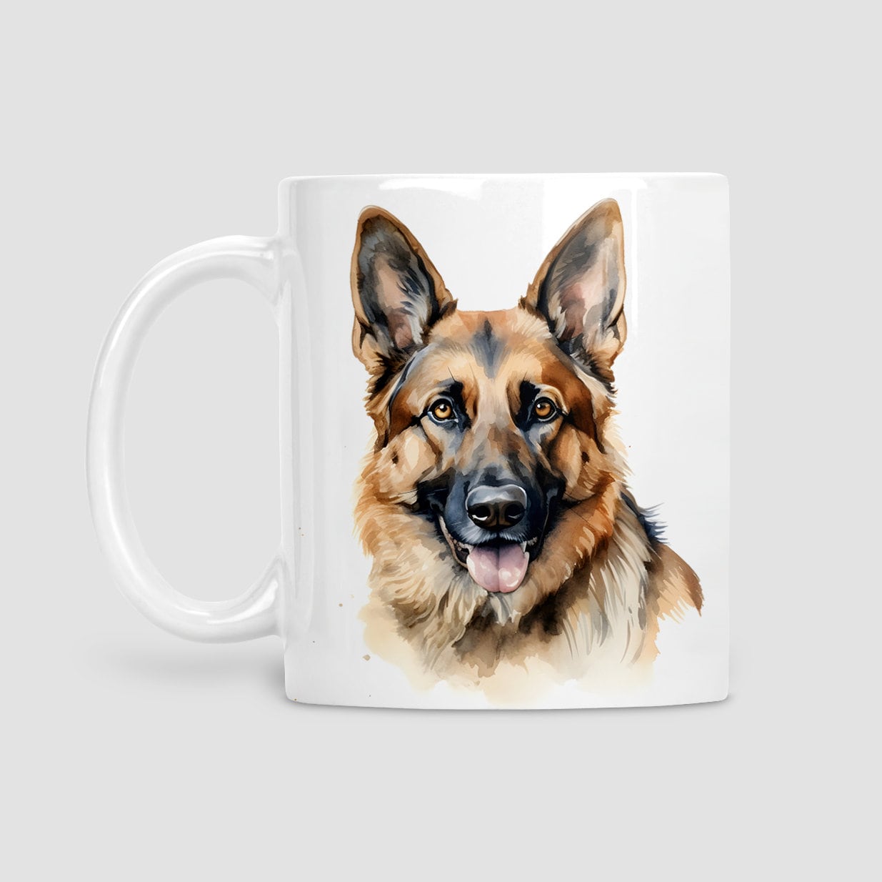 German Shepherd mug, German Shepherd, Mug, Dog lover gift, German Shepherd gift, watercolour mug, gifts, Cup, Mug for Her, Mug for Him