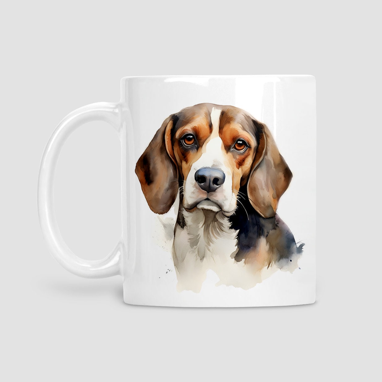 Beagle mug, Beagle, Dog lover gift, Beagle gift, watercolour mug, gifts, Cup, Mug for Her, Mug for Him, Gifts for Dog Lovers