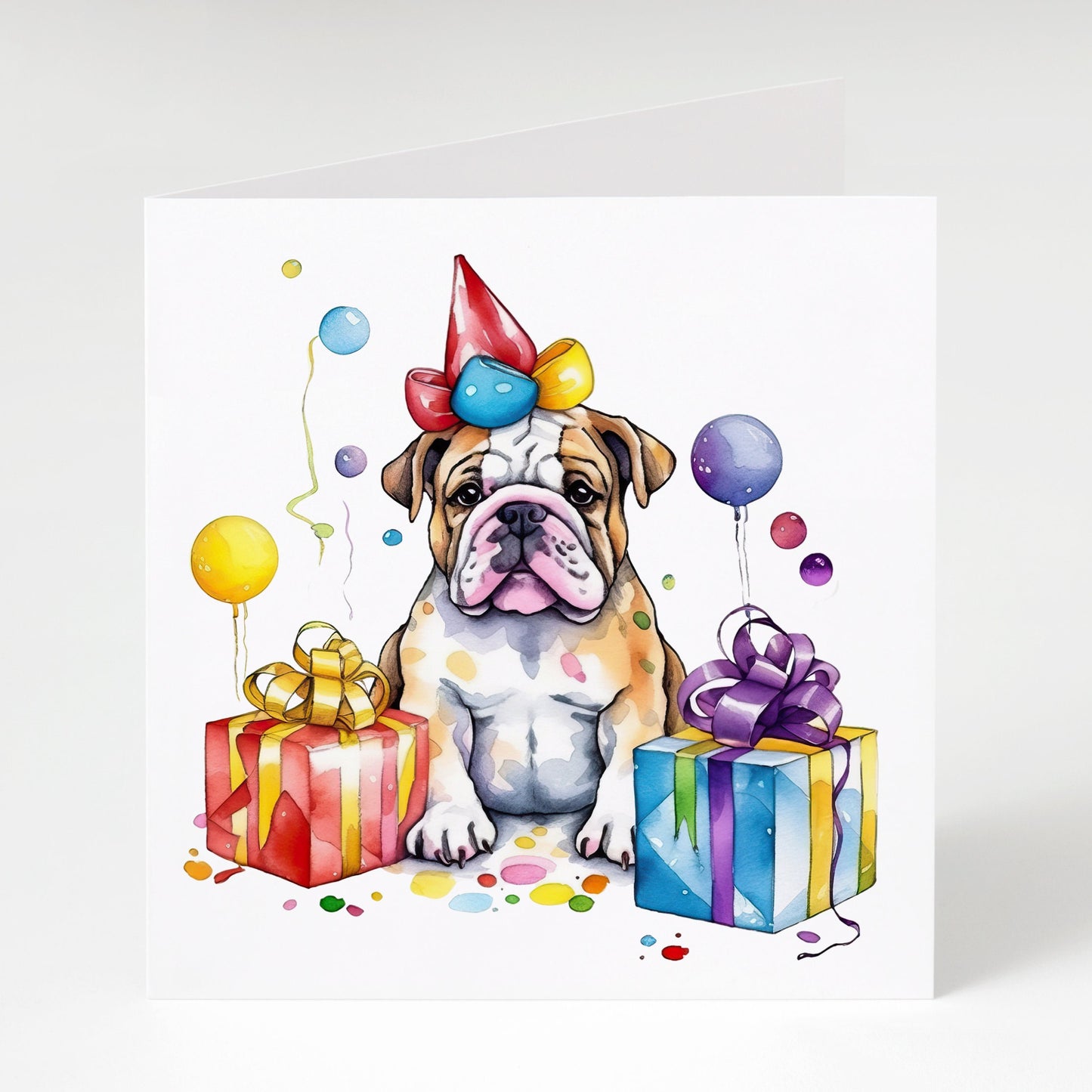 Bulldog birthday card, British bulldog, Bull dog birthday, Bulldog gift, Dog lover card, Dog lover gift, birthday card, English bulldog