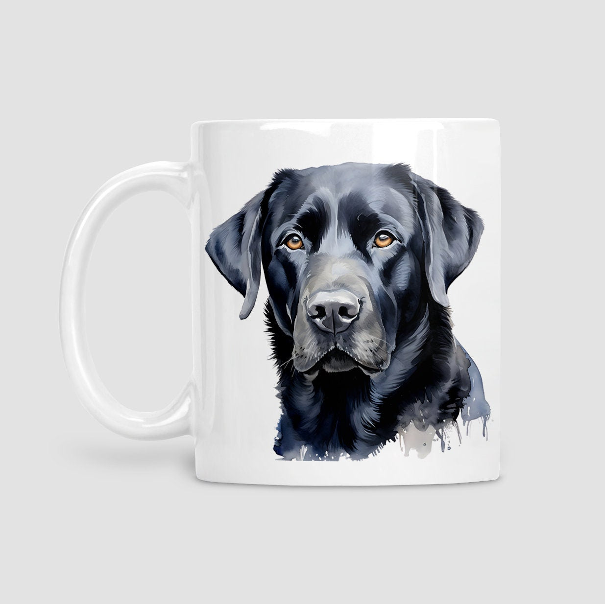 Labrador mug, Black Labrador, Labrador, Mug, Dog lover gift, watercolour mug, gifts, Cup, Mug for Her, Mug for Him