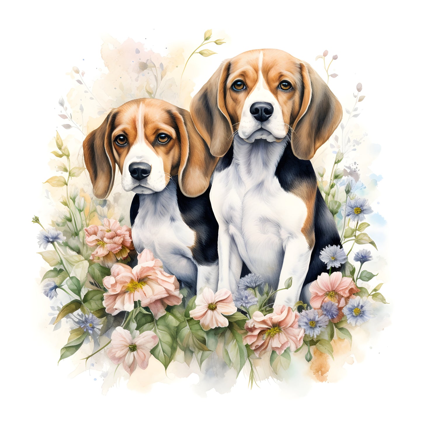 Schnauzer Pattern Flask