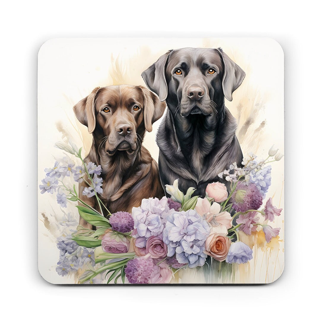 Labrador coaster, Labrador lover gift, Brown labrador, Black labrador, dog coaster, coaster, watercolour coaster, dogs, dog mum, dog gift