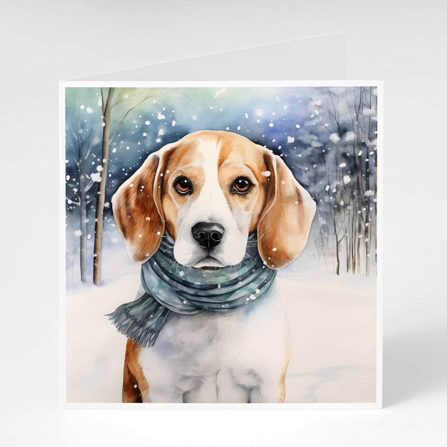 Beagle Christmas Cards pack of 5, Cute Dog Xmas Cards, Perfect for beagle lovers, 300gsm card