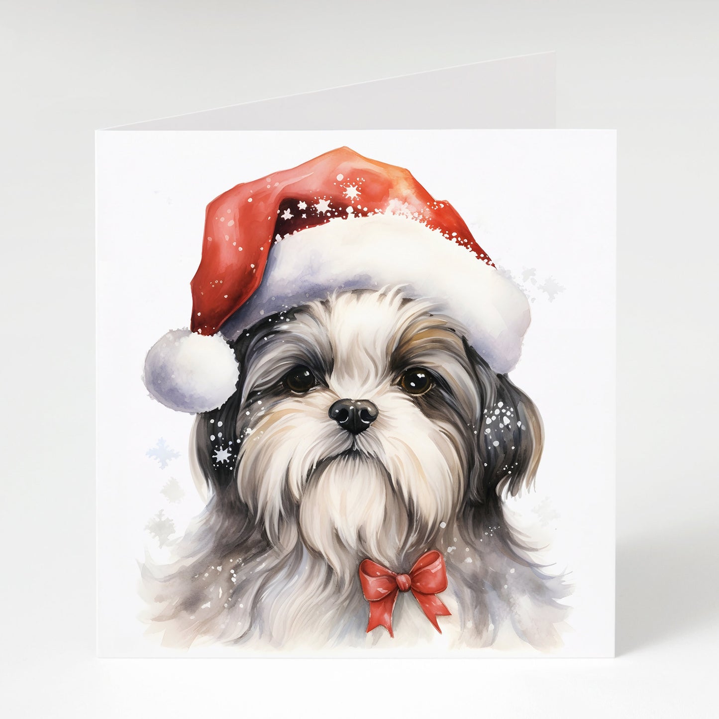 Shih Tzu Christmas Cards pack of 5, Cute Dog Xmas Cards, Perfect for Shih Tzu lovers, 300gsm card