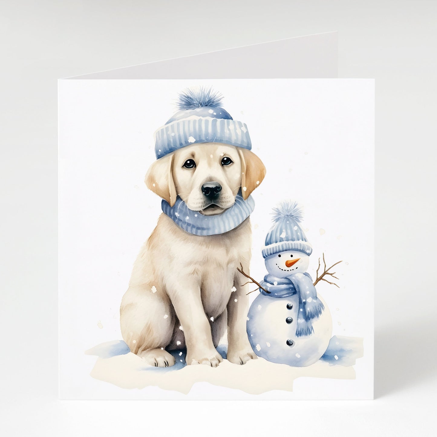 Labrador Puppy Christmas Cards pack of 5, Cute Dog Xmas Cards, Perfect for labrador lovers, 300gsm card