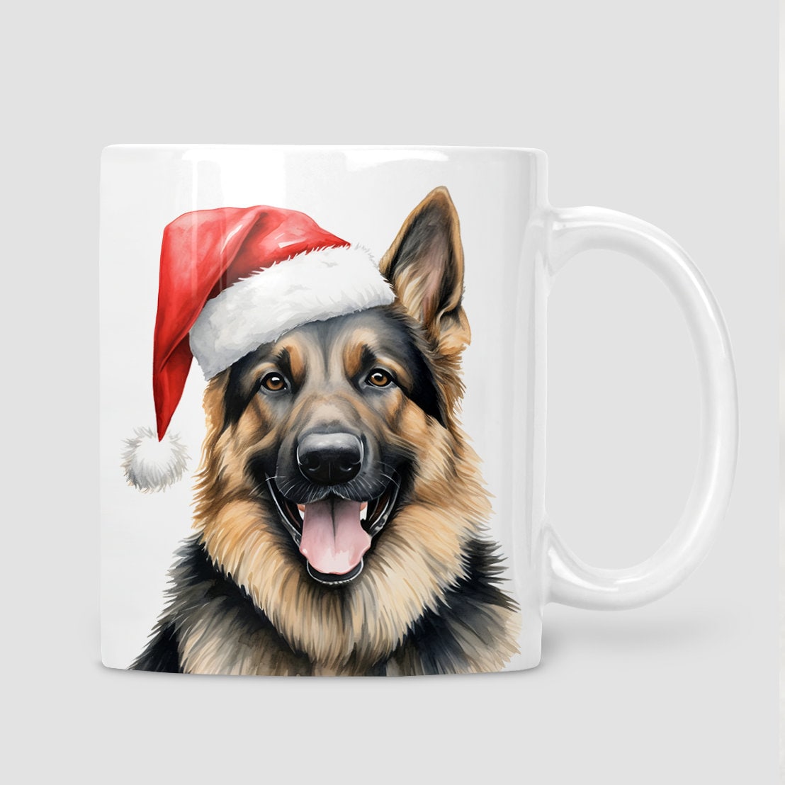 German Shepherd Christmas mug, German Shepherd lover gift, Dog lover gift, Christmas mug