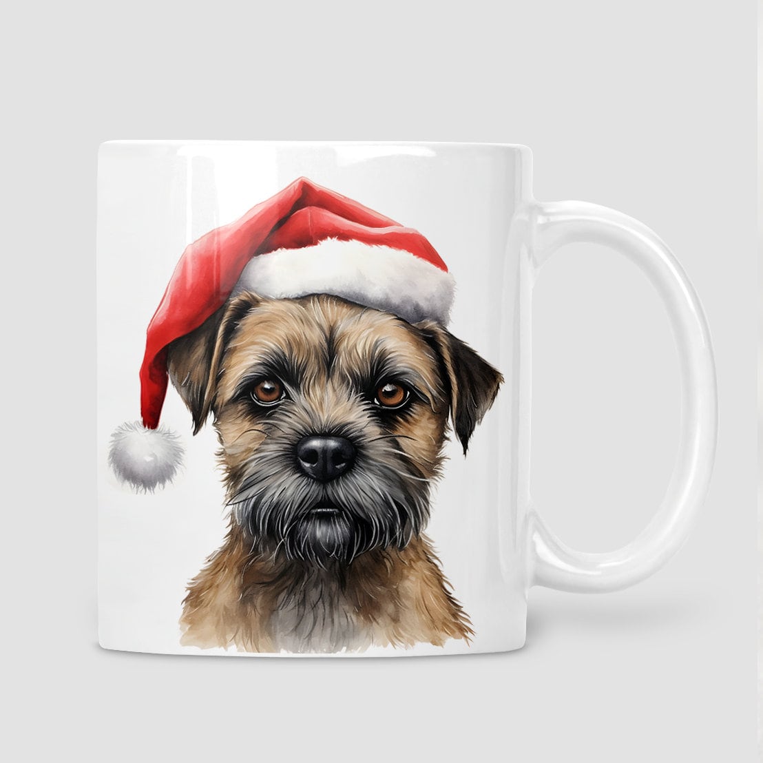 Border Terrier Christmas mug, Border Terrier lover gift, Dog lover gift, Christmas mug