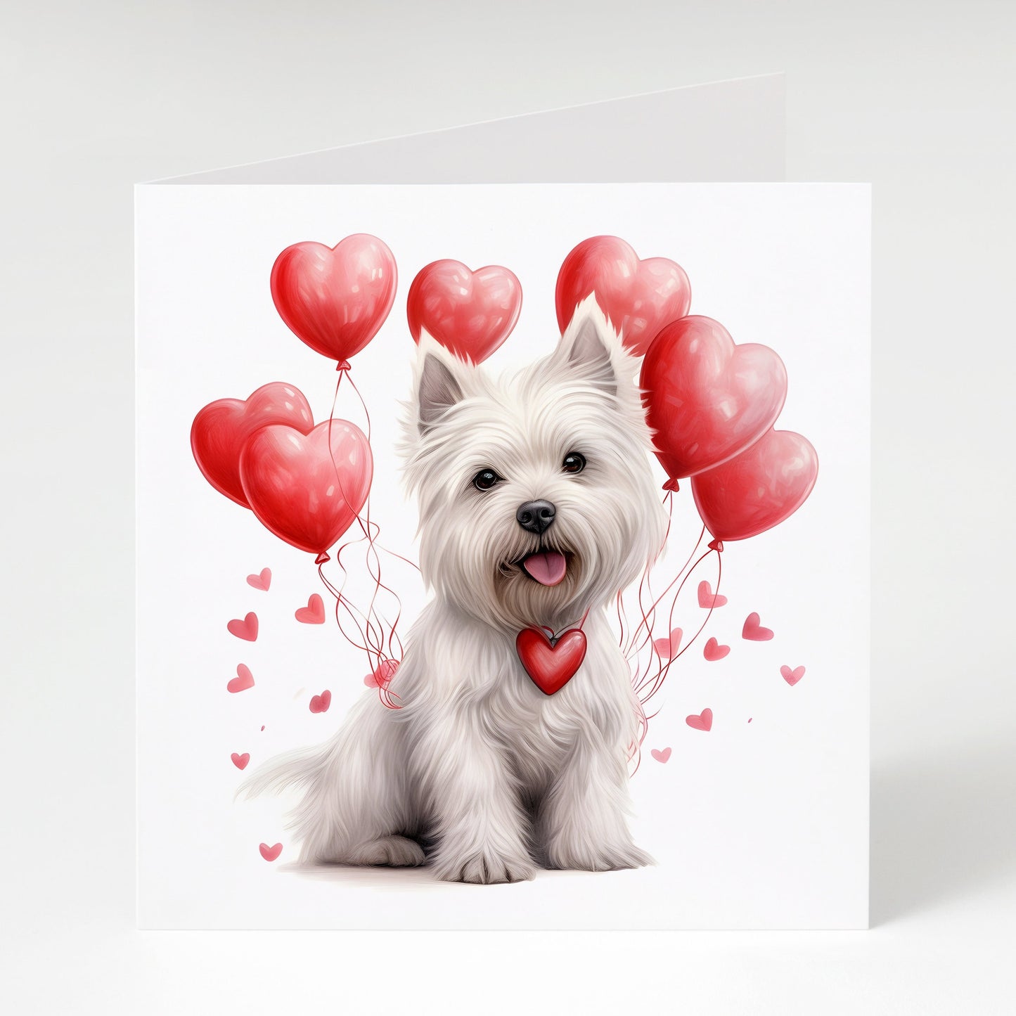 Westie valentines card