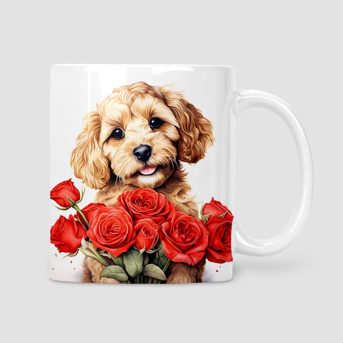 Cockapoo Valentine Mug, Cockapoo mug, Valentine's Day gift, Cockapoo lover gift
