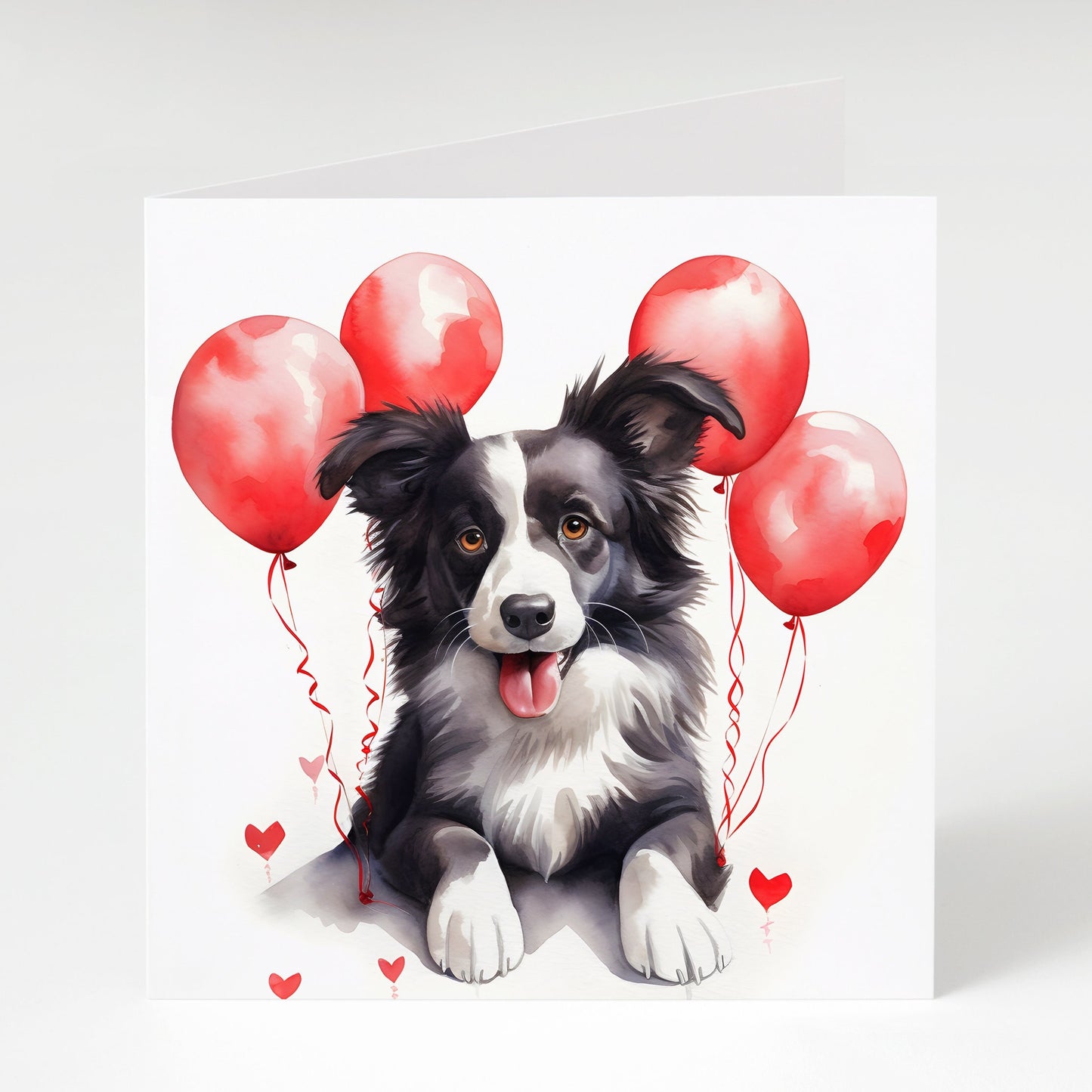 Border Collie valentines card, Border Collie gift, Border Collie card, Border Collie Mum, Dog lover card