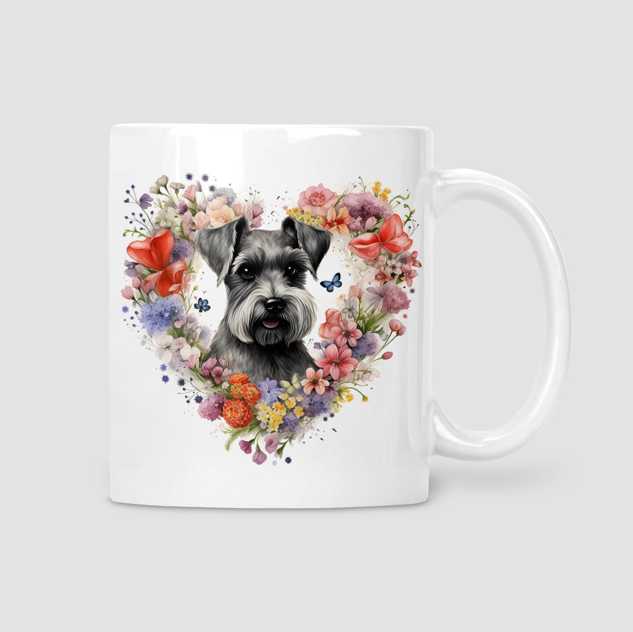 Schnauzer mug, Mother's day gift, Birthday gift, Schnauzer Mum, Salt and pepper Schnauzer, 11oz ceramic mug.
