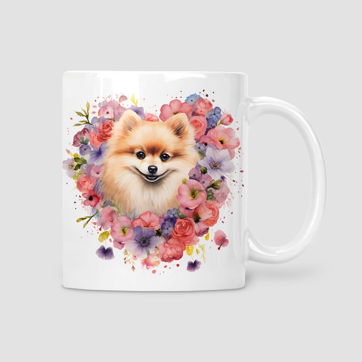 Pomeranian mug, Mother's Day gift, Birthday gift, Pomeranian Mum, 11oz ceramic mug.