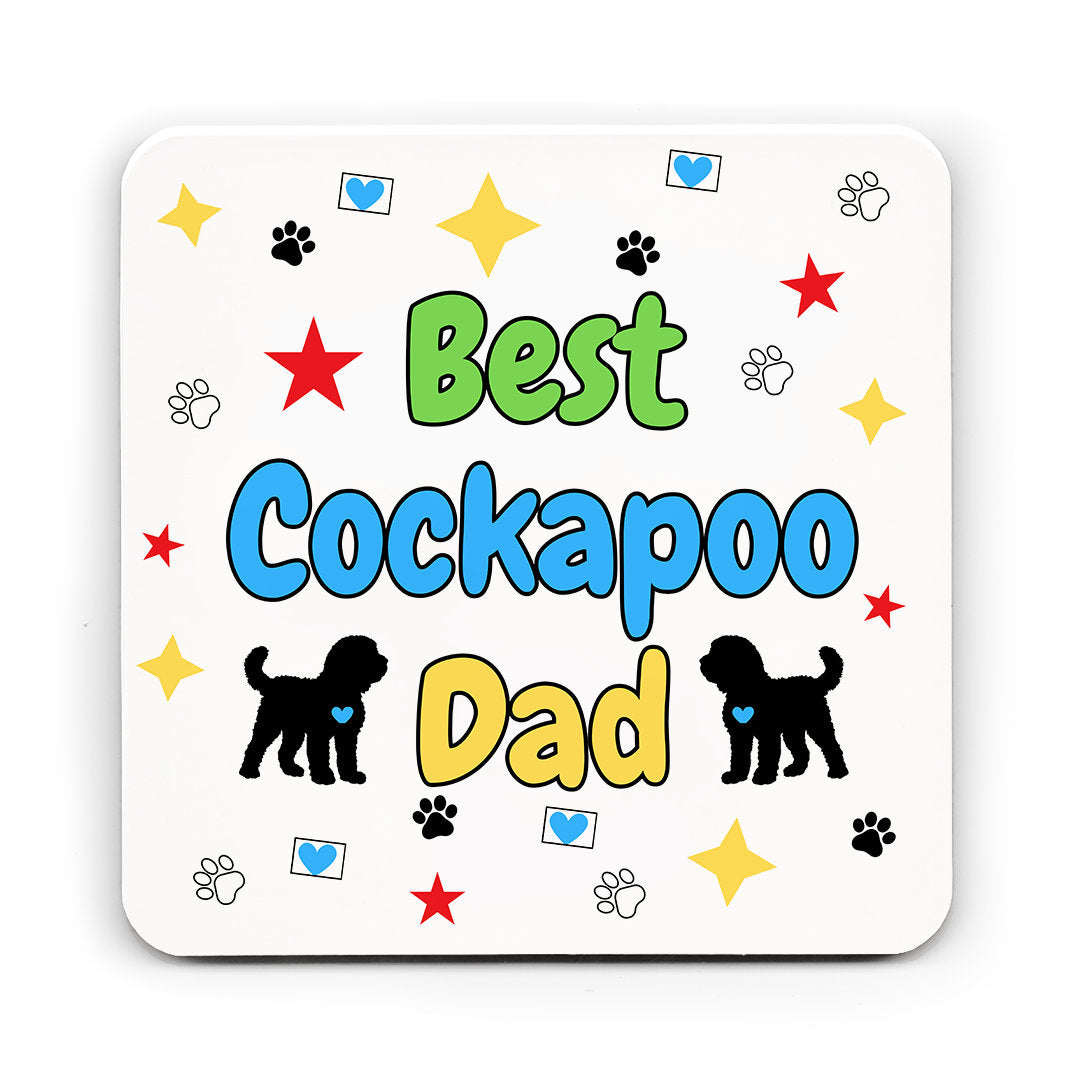 Best Cockapoo Dad card, Cockapoo birthday card, From the dog, blank inside, matching mug and coaster options available.