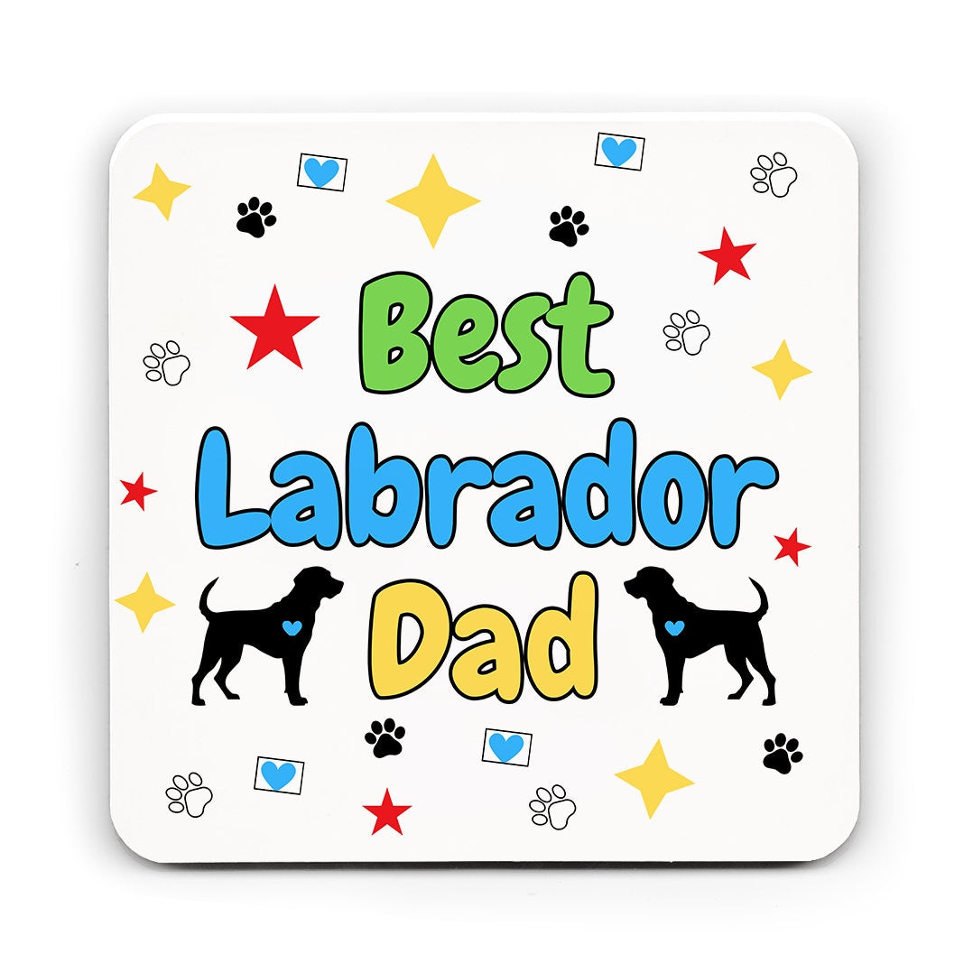 Best Labrador Dad card, Labrador Dad, Matching mug and coaster options available.