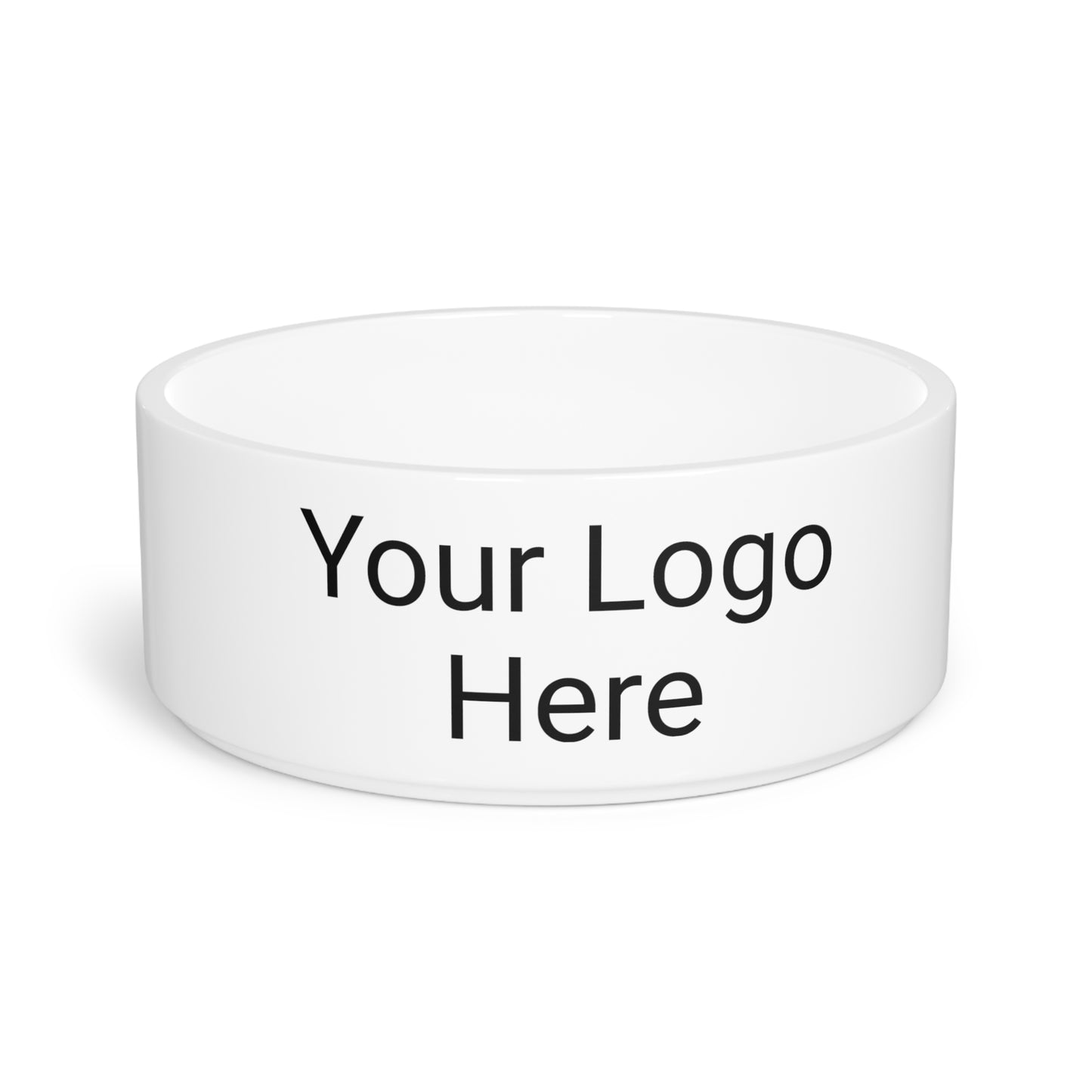 Dog bowl printed with logo