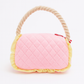 Chi Pink Handbag Plush Dog Toy with Rope Handle