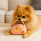 Chi Pink Handbag Plush Dog Toy with Rope Handle