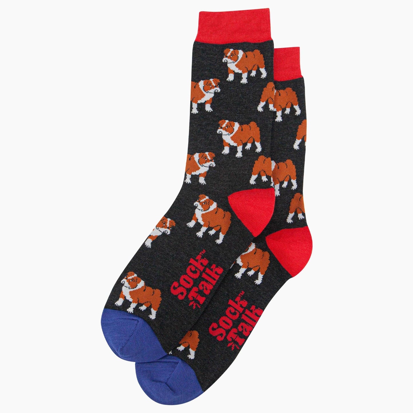 Men's Bulldog Bamboo Socks - Black