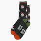 Men's Jack Russell Bamboo Socks - Black