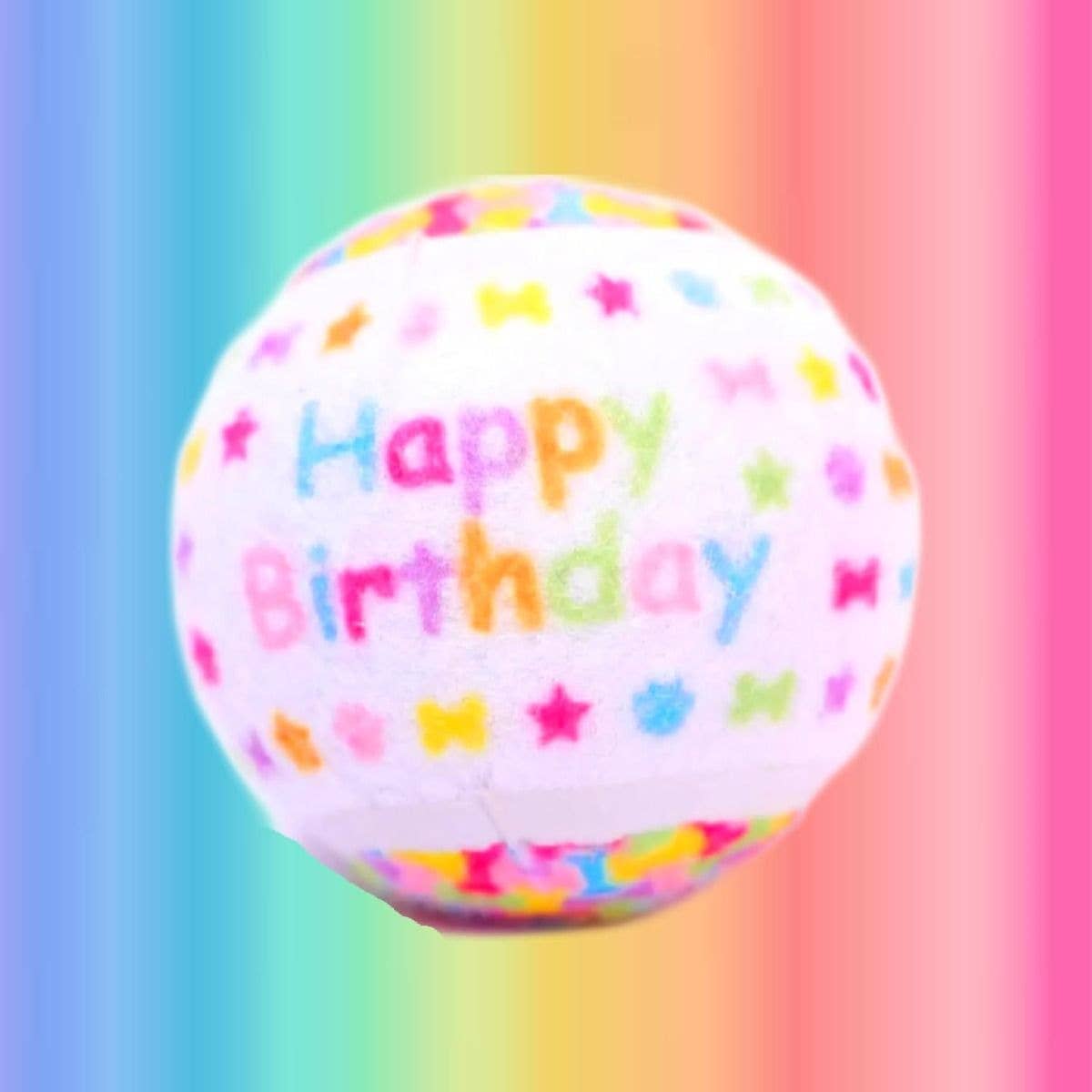 Happy Birthday Dog Tennis Ball Trio