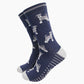 Men's Schnauzer Bamboo Socks - Navy