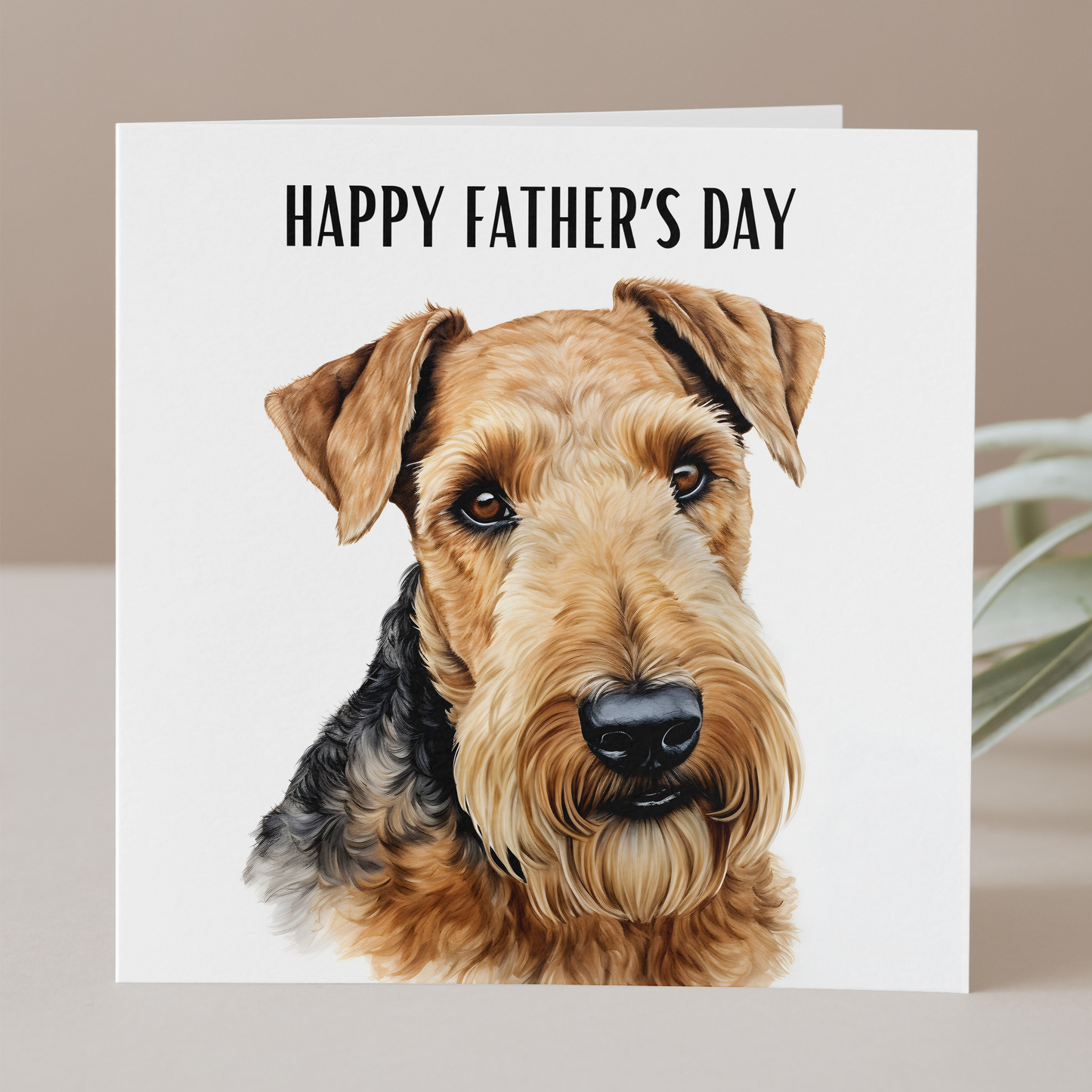 Airedale Terrier Father's Day Card