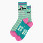 Women's Sausage Dog Bamboo Socks - Mint