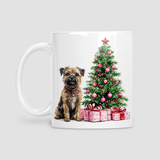 Border Terrier Christmas Mug
