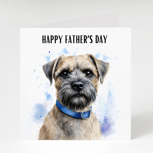 Border Terrier Father's Day Card