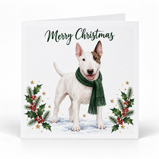 Bull Terrier Christmas Cards – Pack of 5