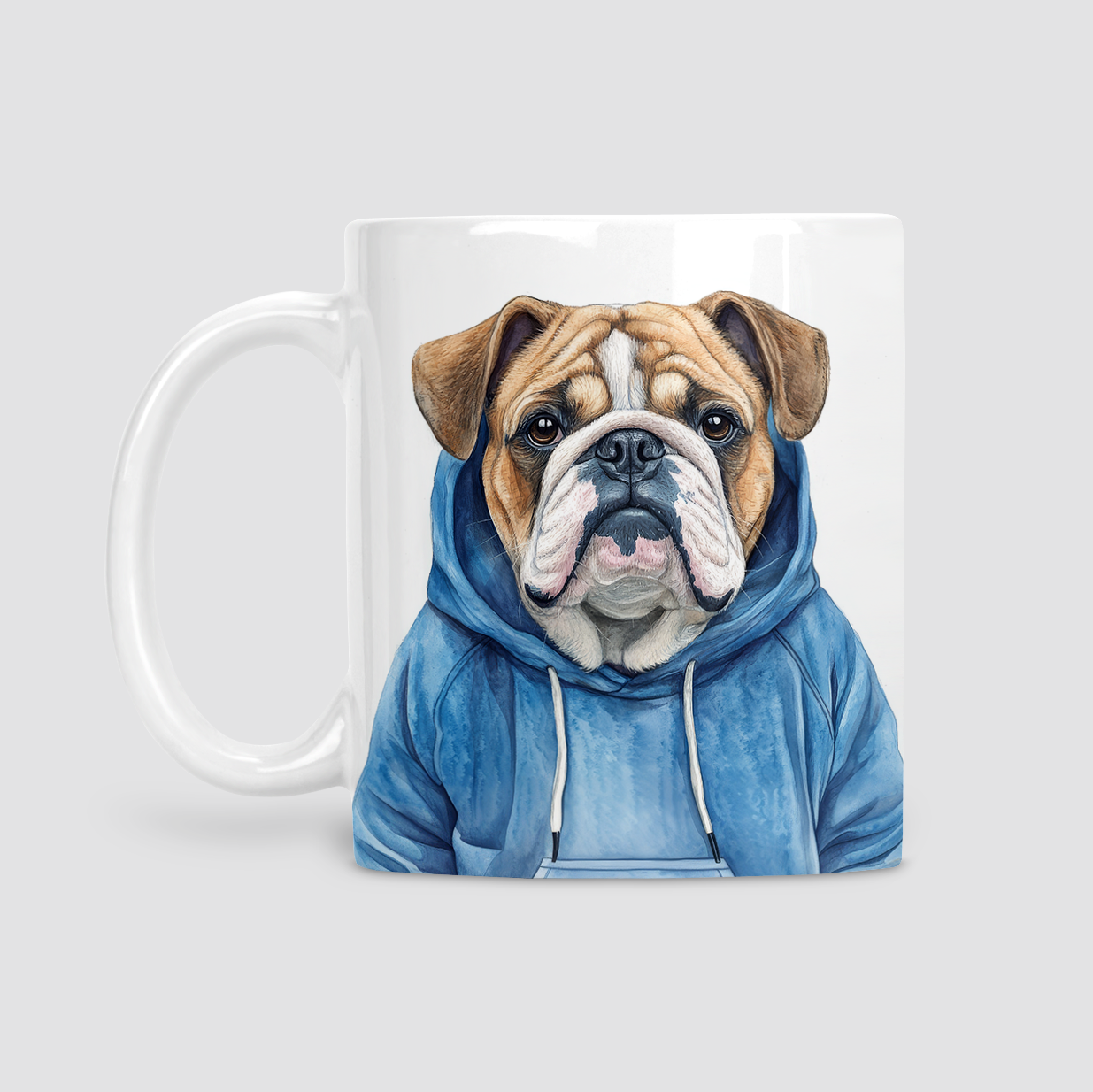 Bulldog in Hoodie Mug