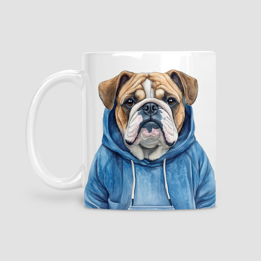 Bulldog in Hoodie Mug