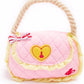 Chi Pink Handbag Plush Dog Toy with Rope Handle