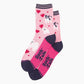 Women's Dog Love Heart Balloons Bamboo Socks