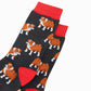 Men's Bulldog Bamboo Socks - Black