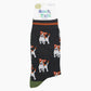 Men's Jack Russell Bamboo Socks - Black
