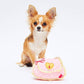 Chi Pink Handbag Plush Dog Toy with Rope Handle